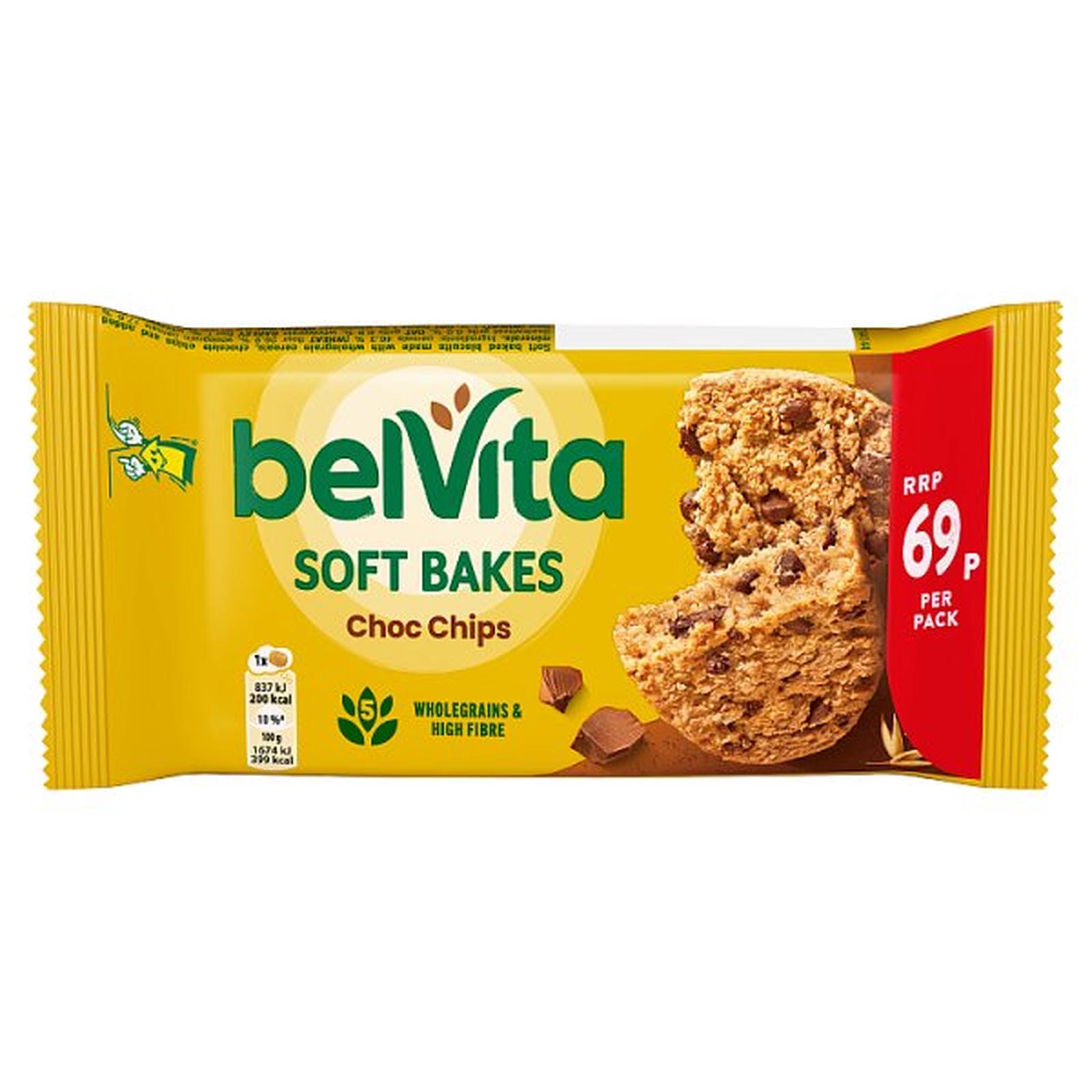 Belvita Soft Bakes Chocolate Chip Cereal Snack Bar 69p PMP 50g