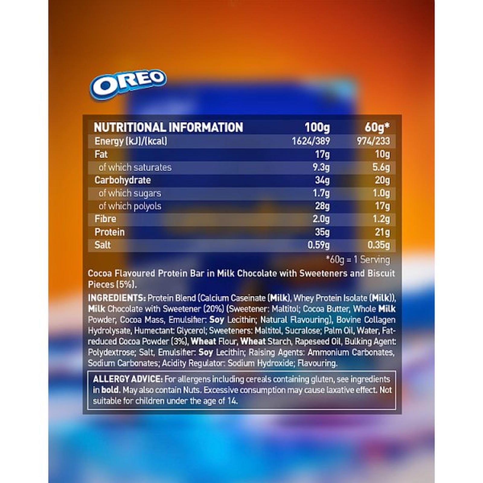 Grenade Protein Bars Oreo Milk 60g
