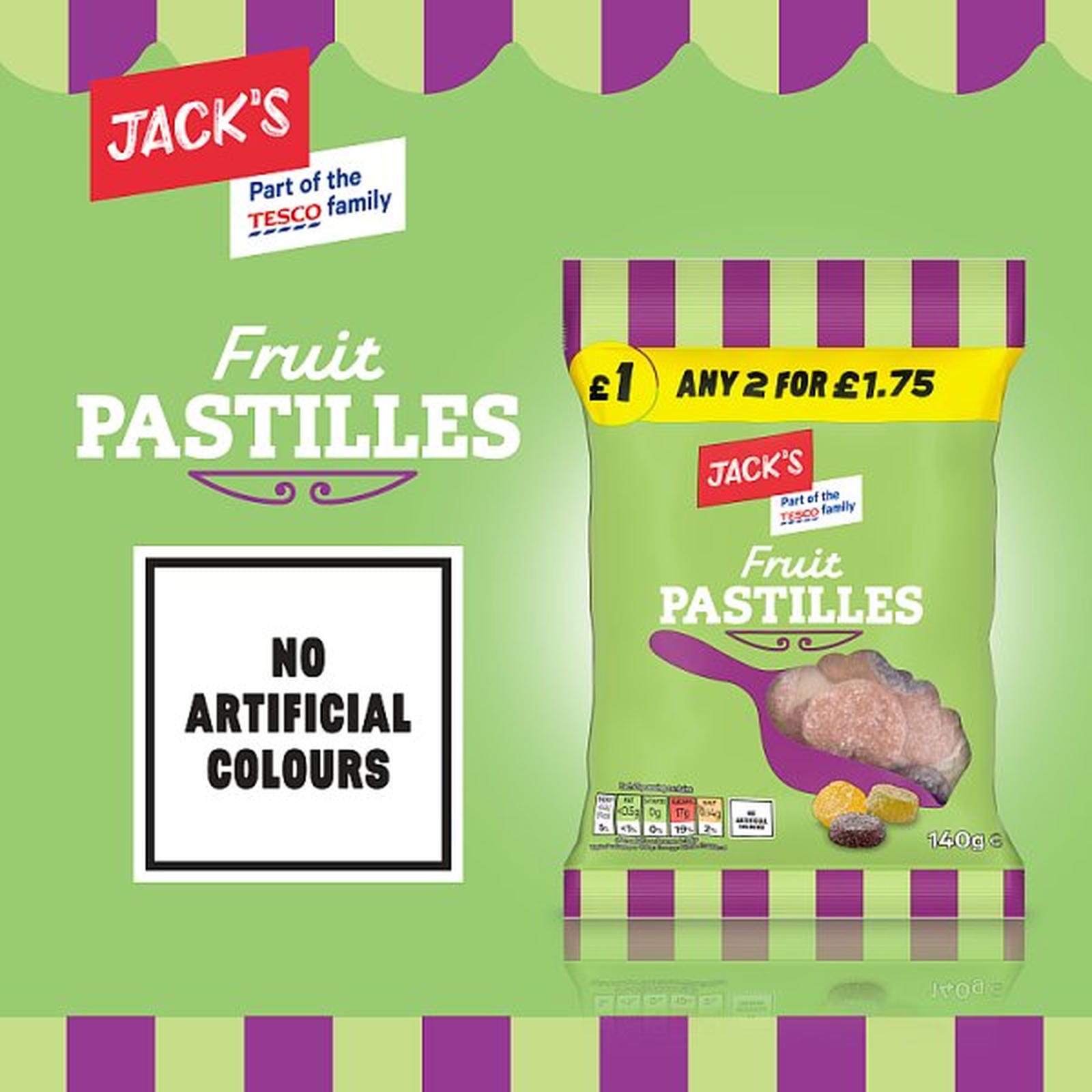 Jack's Fruit Pastilles 140g