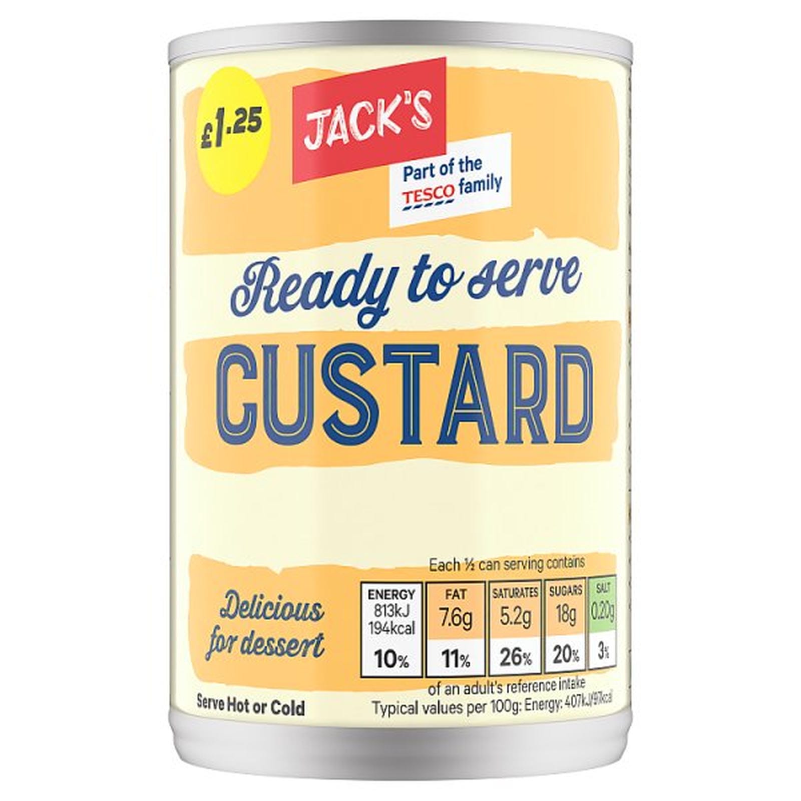 Jack's Ready to Serve Custard 400g