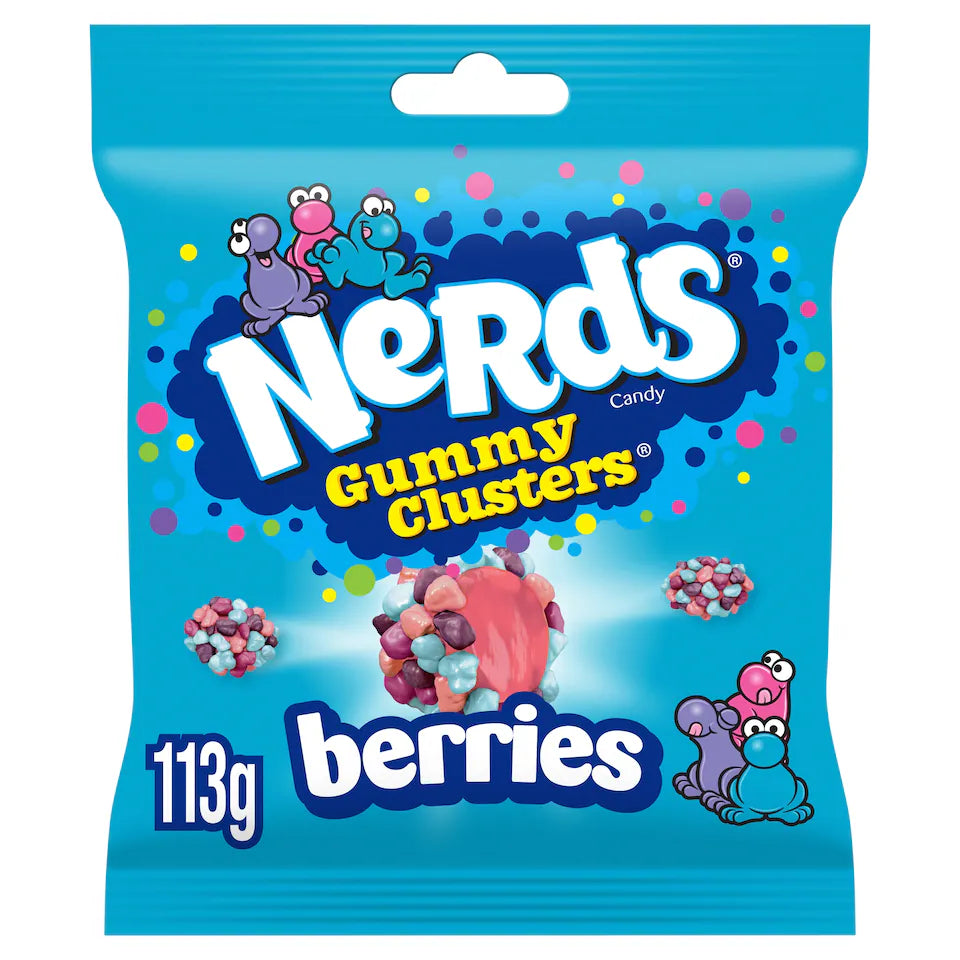 Nerds Berries Fruit-Flavour Candy Gummy Clusters 113g – 10 x 113g