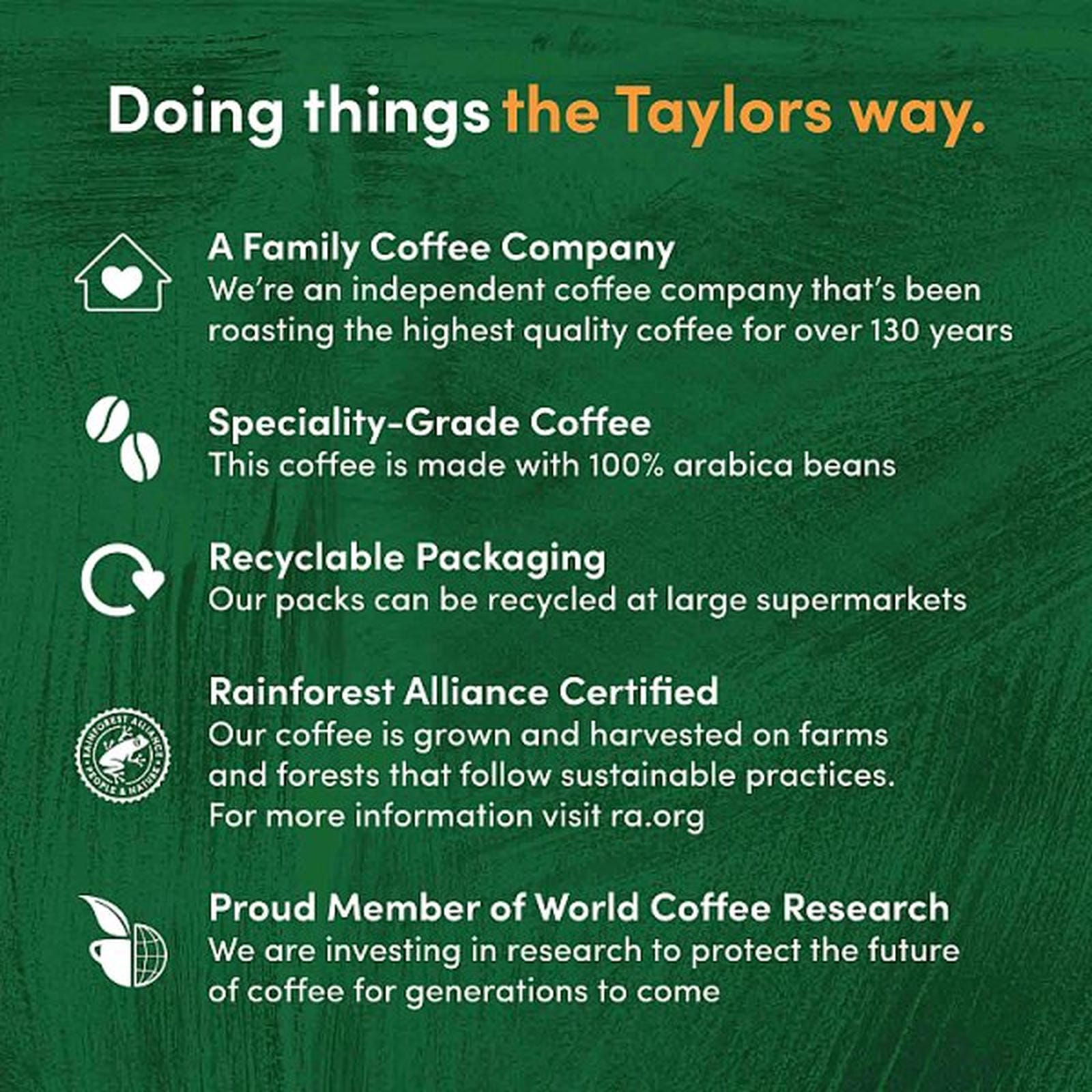 Taylors of Harrogate Rich Italian Roast Ground Coffee 200g