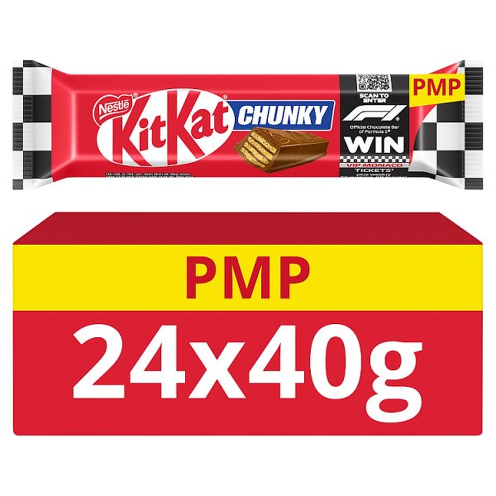KitKat F1 Chunky Milk Chocolate Bar 40g PMP 89p