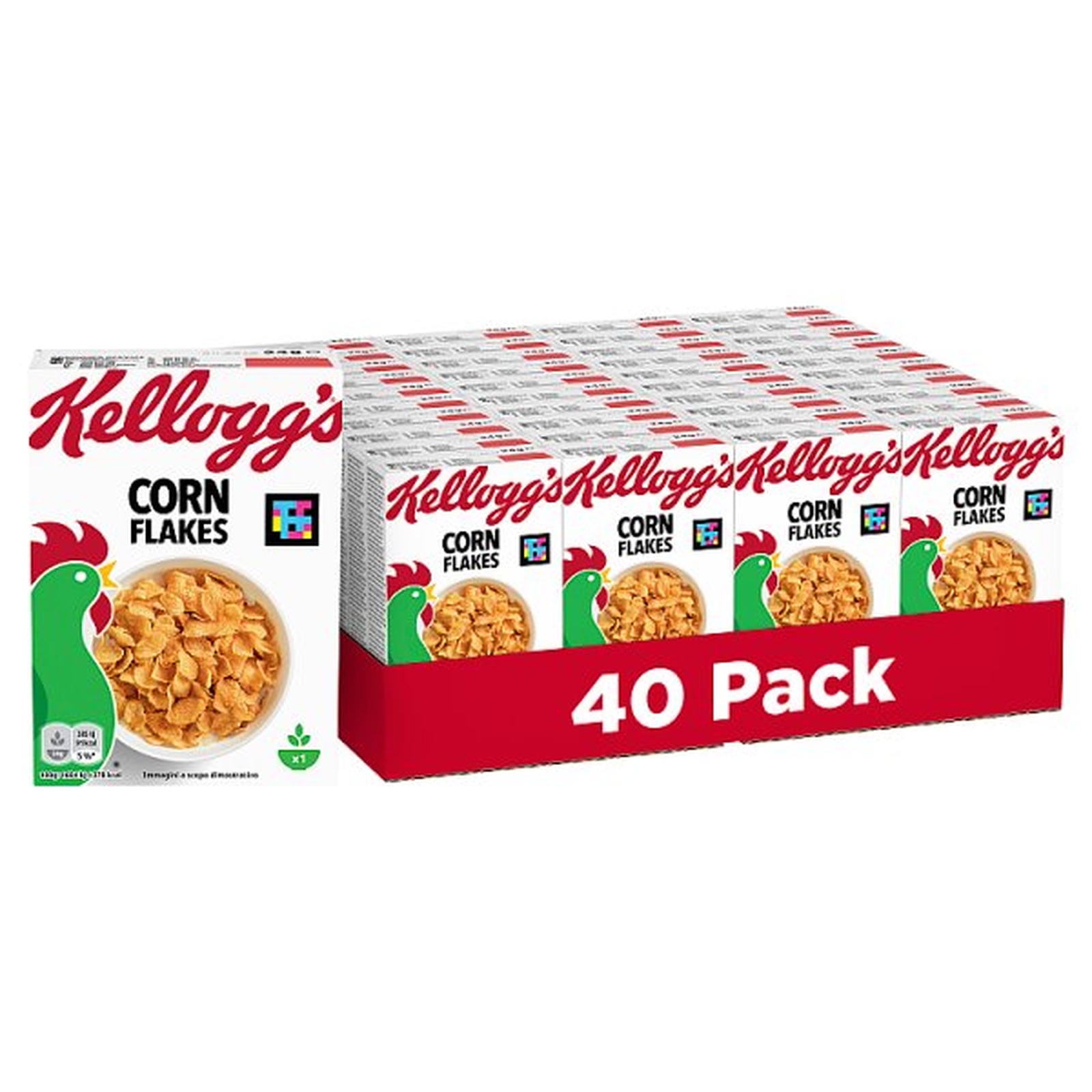 Kellogg's Corn Flakes Breakfast Cereal Portion Packs 40 x 24g