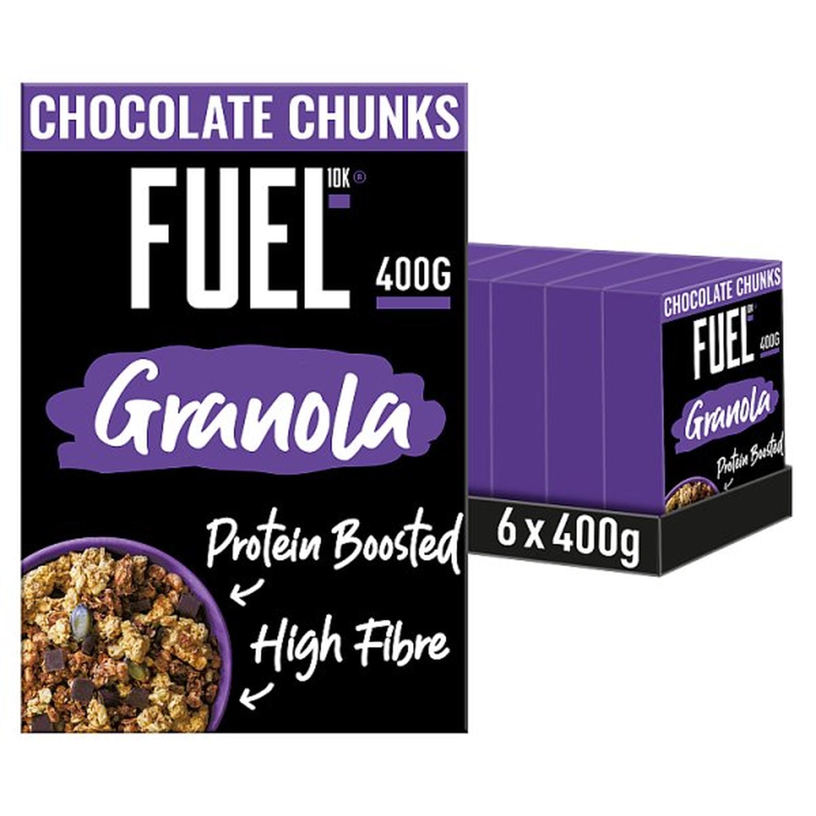 FUEL10K Chocolate Chunks Protein Granola Breakfast Cereal 400g