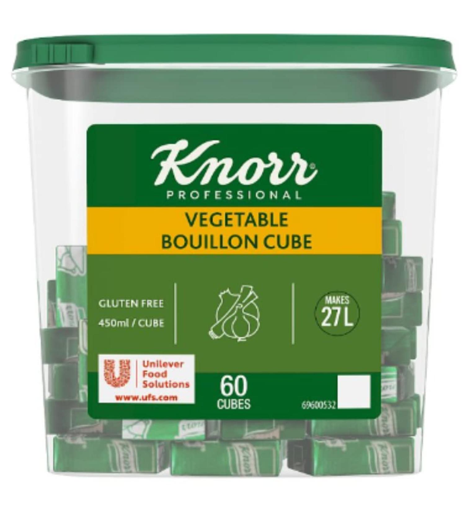 Knorr Professional Bouillon Cubes Vegetable 60 Cubes 600g 1 X 600g Pack For Stocks And Sauces