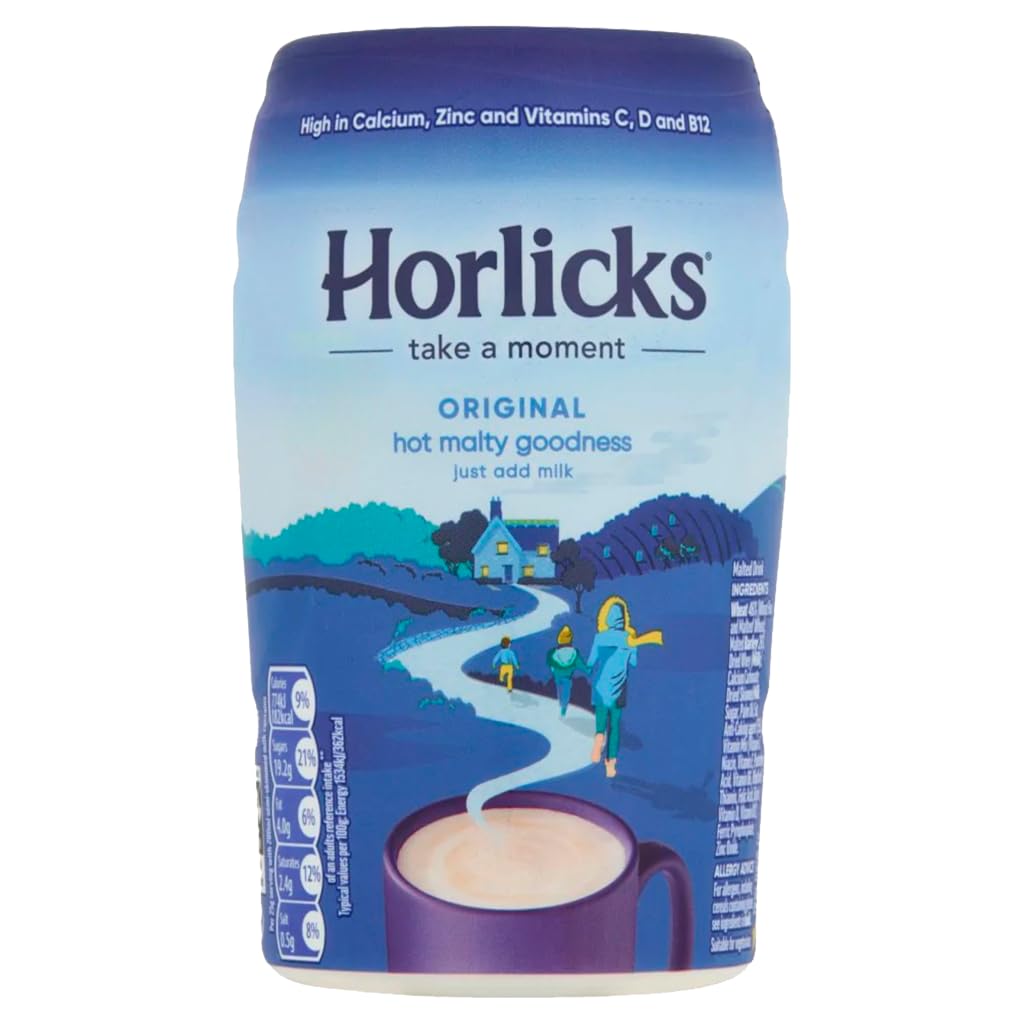 Horlicks Malted Milk Drink Original Hot Malty 270g Enriched With Vitamins And Minerals