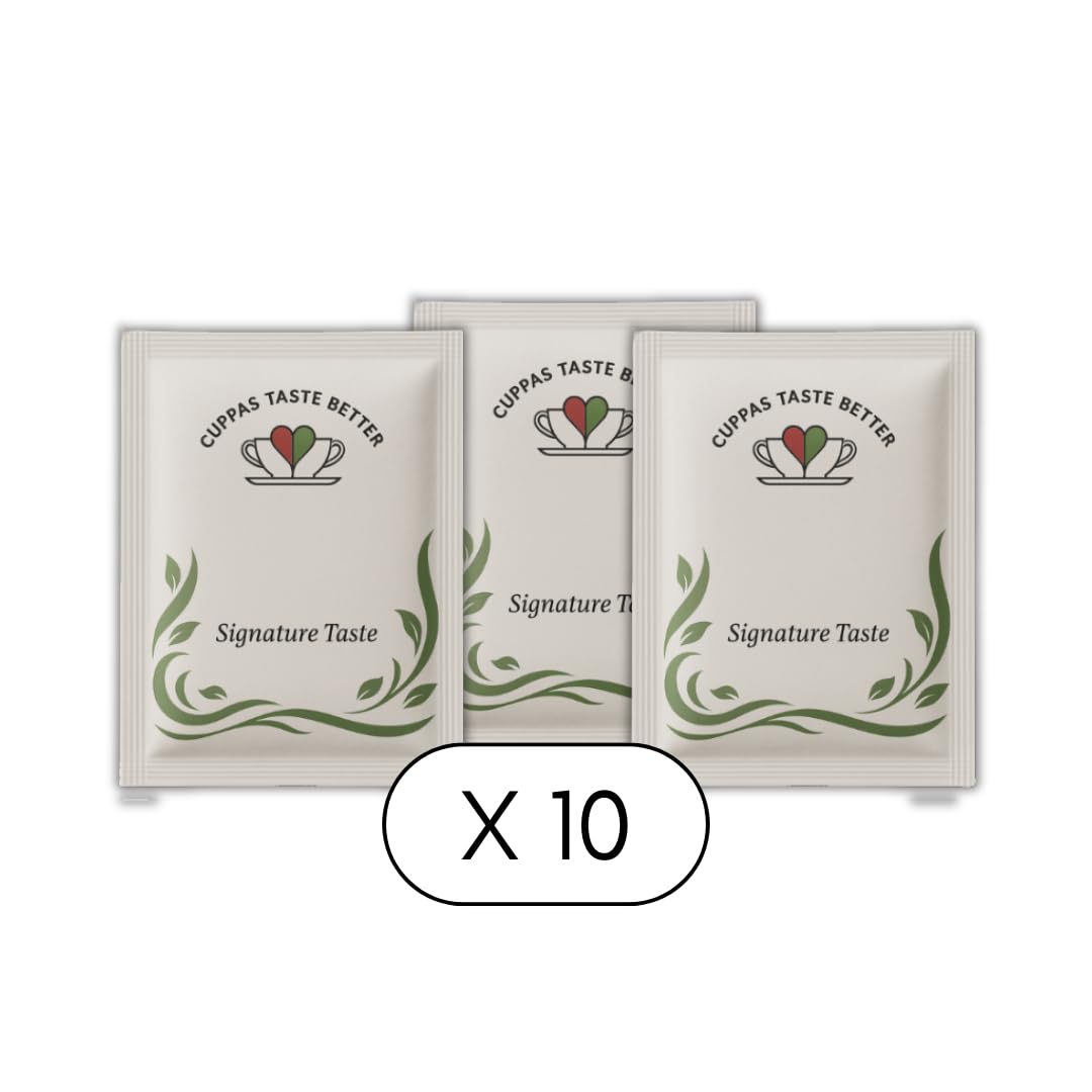 Sachets Bundle Everyday Tea Coffee Milk Sugar 10 Sachets Multi Pack Ideal For Travel And Hotels