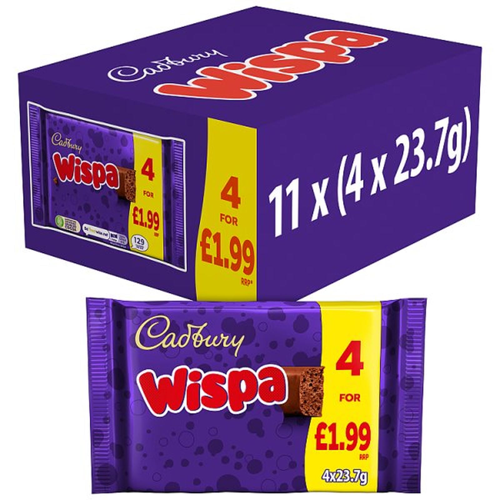 Cadbury Wispa Chocolate Bar 94.8g