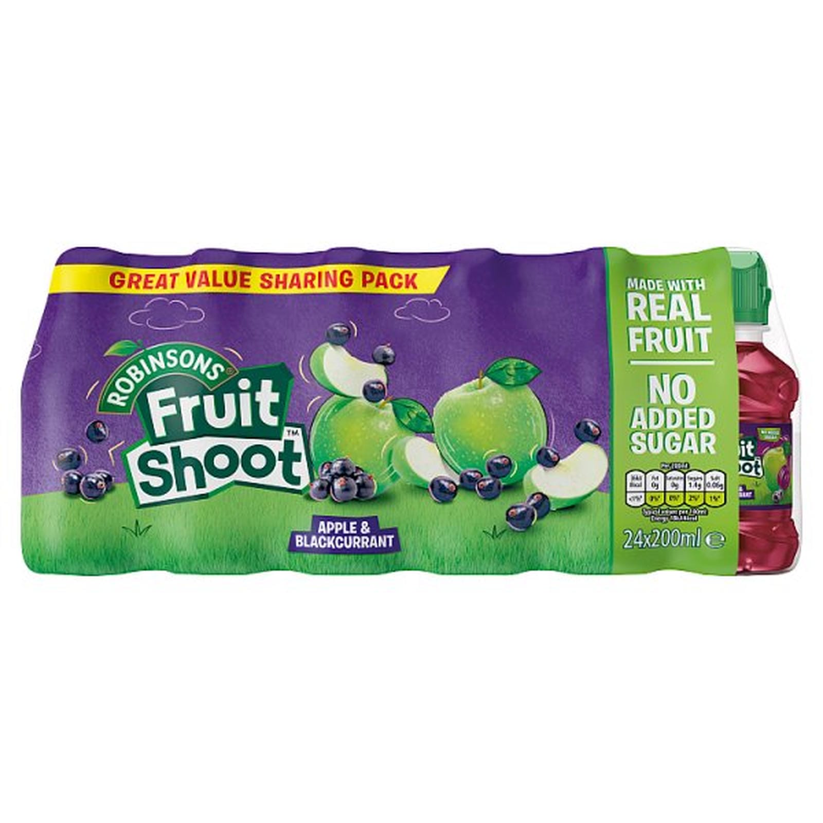 Fruit Shoot Apple & Blackcurrant Kids Juice Drink 24 x 200ml