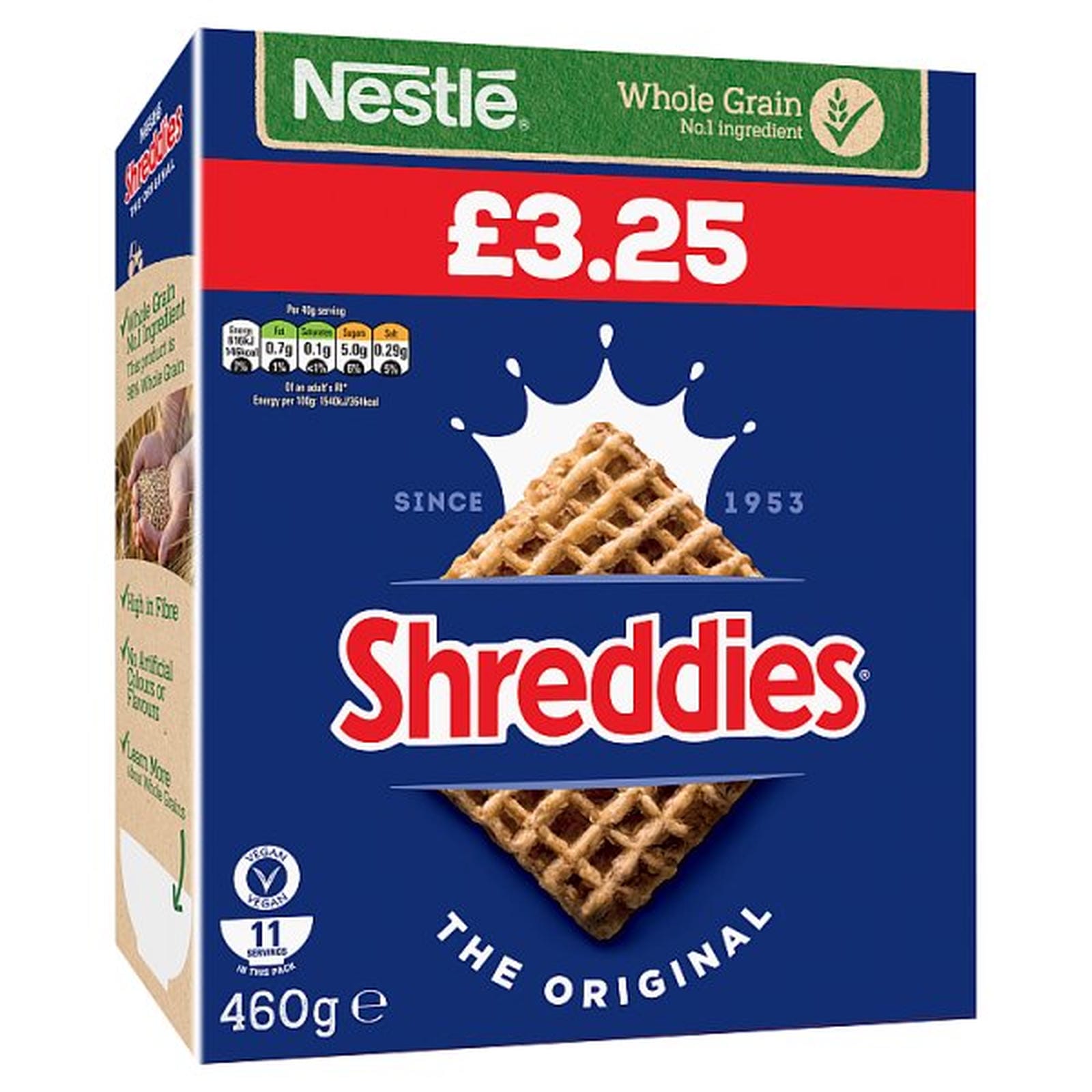 Nestlé Shreddies Original Breakfast Cereal 460g