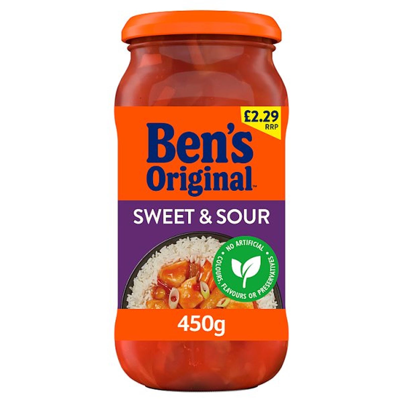 Bens Original Sweet and Sour Sauce 450g PMP £2.29