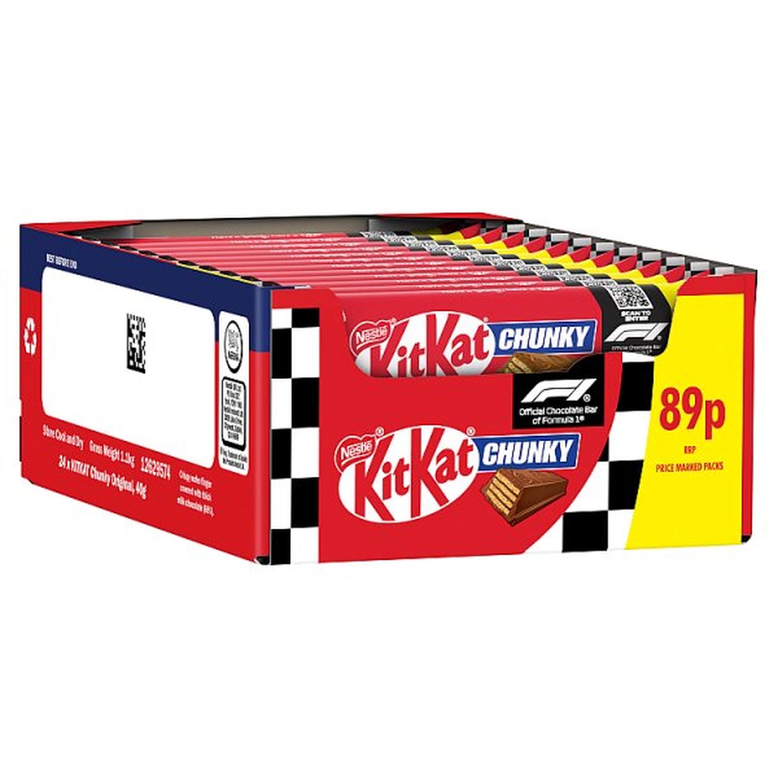KitKat F1 Chunky Milk Chocolate Bar 40g PMP 89p