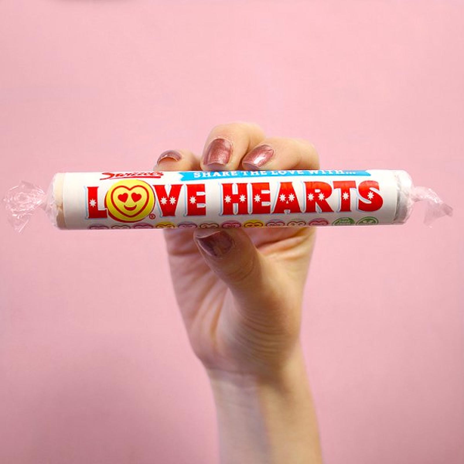 Swizzels Love Hearts Giant Roll 39g