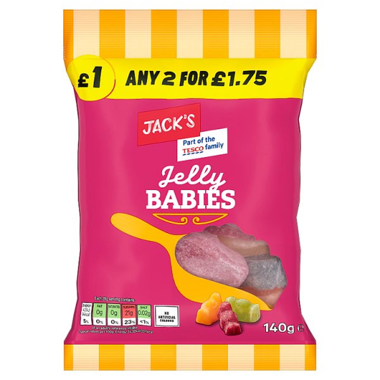 Jack's Jelly Babies 140g