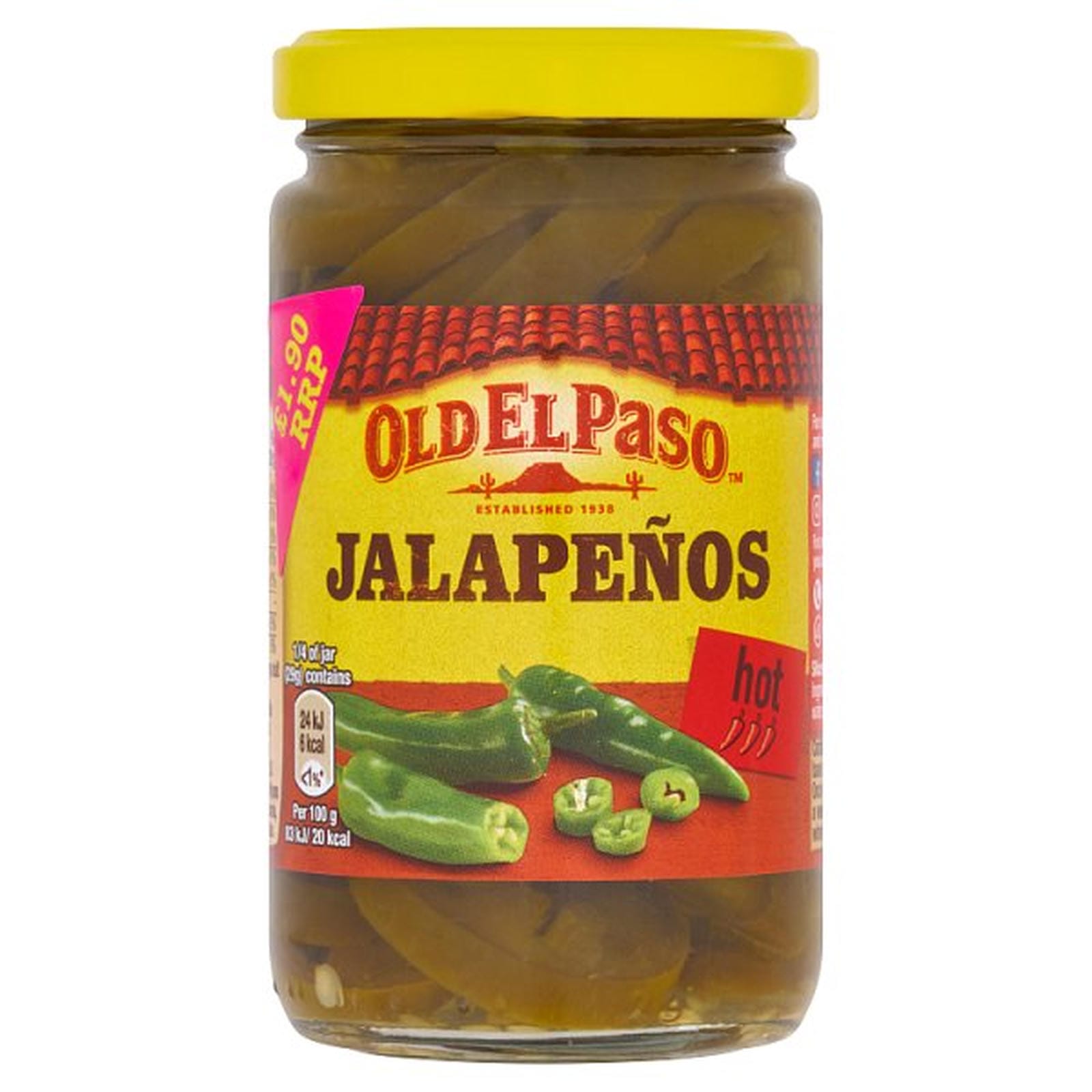 Old El Paso Jalapeños 215g RRP £1.90