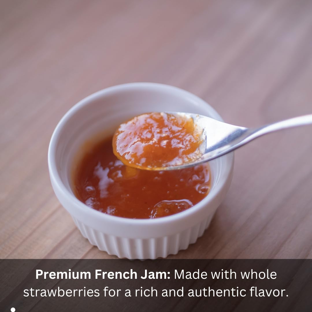 Strawberry Conserve Sticks French Jam 15g Portion Packs 20 Pack Single-Serve Sachets