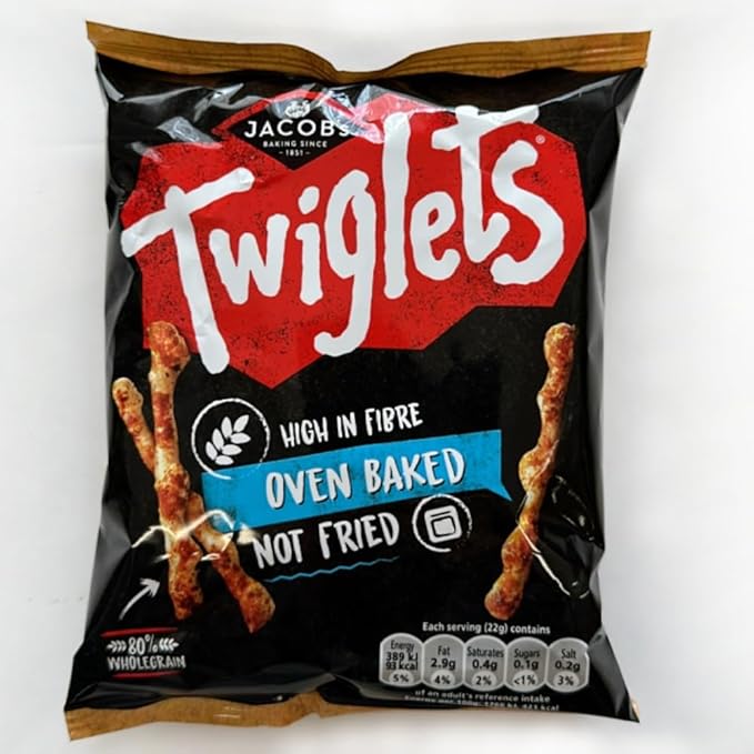 Jacob's Twiglets Original Handypack Snacks 4x12x45g – 48 x 45g