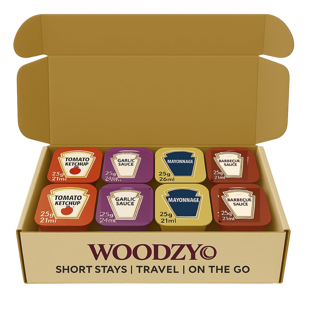 Dip Pots Condiment Multi Pack 20 Dip Pots Mayo Ketchup BBQ Garlic Individually Packaged For Travel And Camping