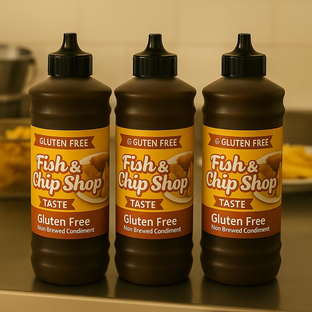 Gluten Free Chip Shop Maltflaven Non Brewed Condiment Coeliac Friendly Ready to Use 315ml Pack of 3