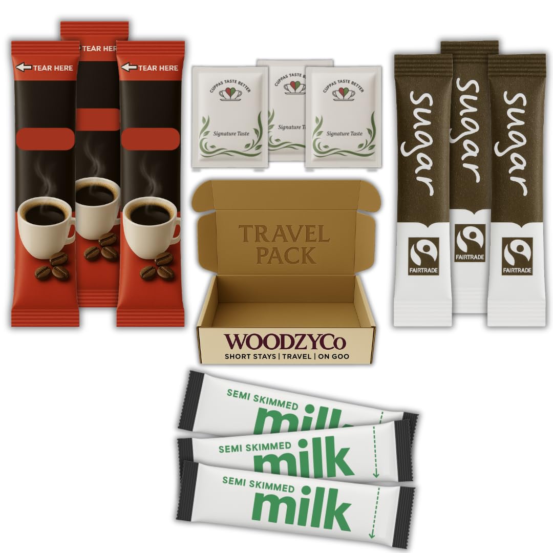 Sachets Bundle Everyday Tea Coffee Milk Sugar 10 Sachets Multi Pack Ideal For Travel And Hotels