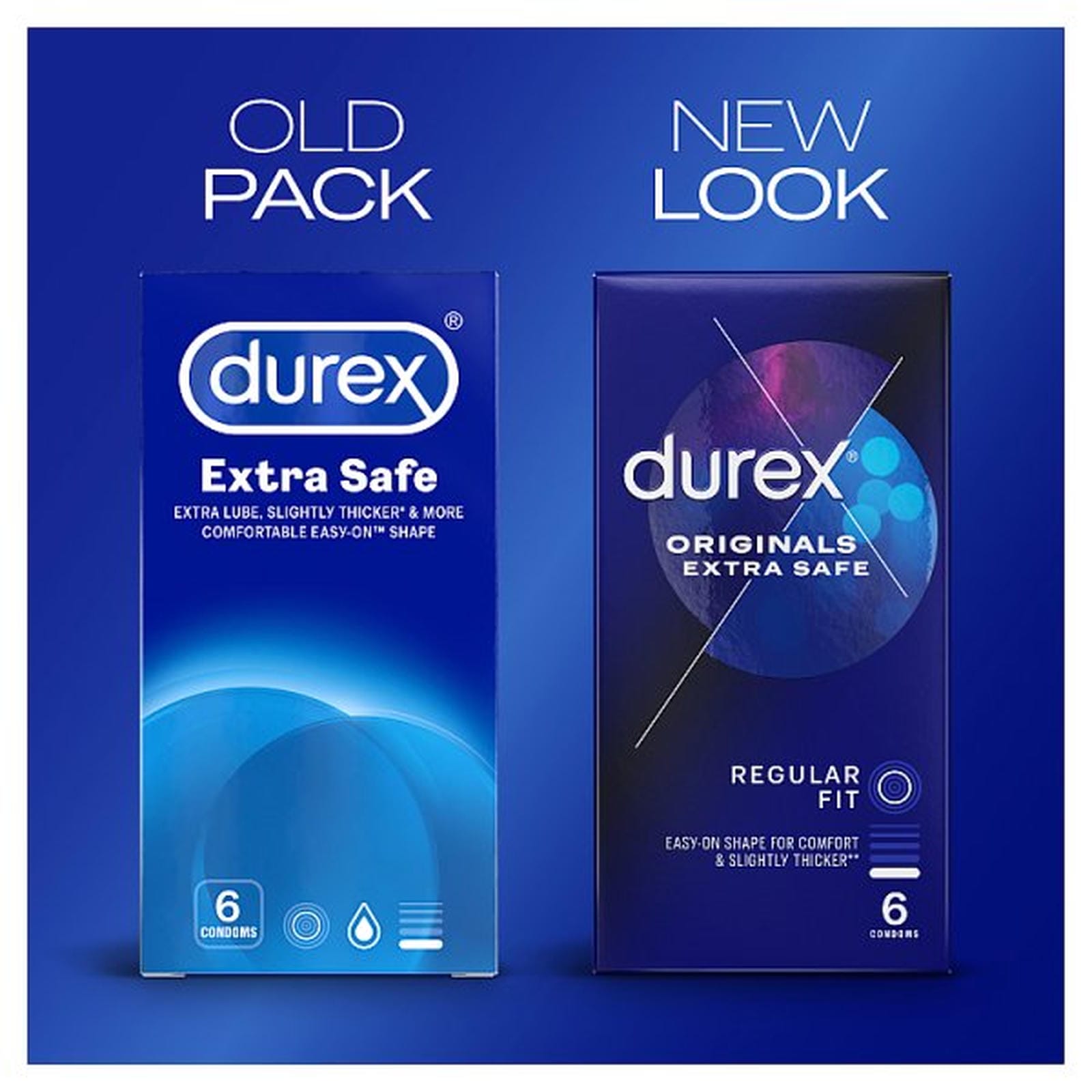 Durex 6 Regular Fit Originals Extra Safe Condoms