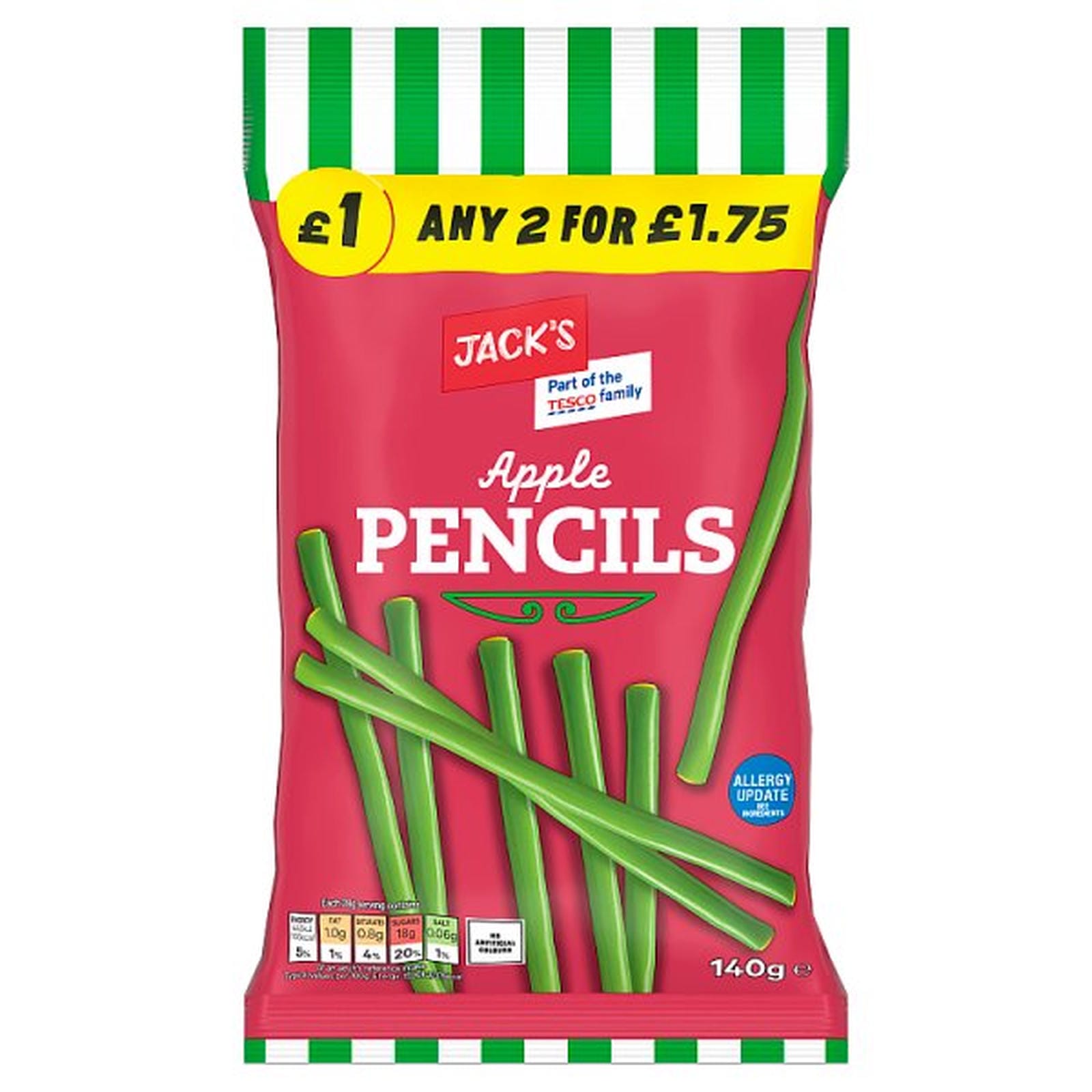Jack's Apple Pencils 140g