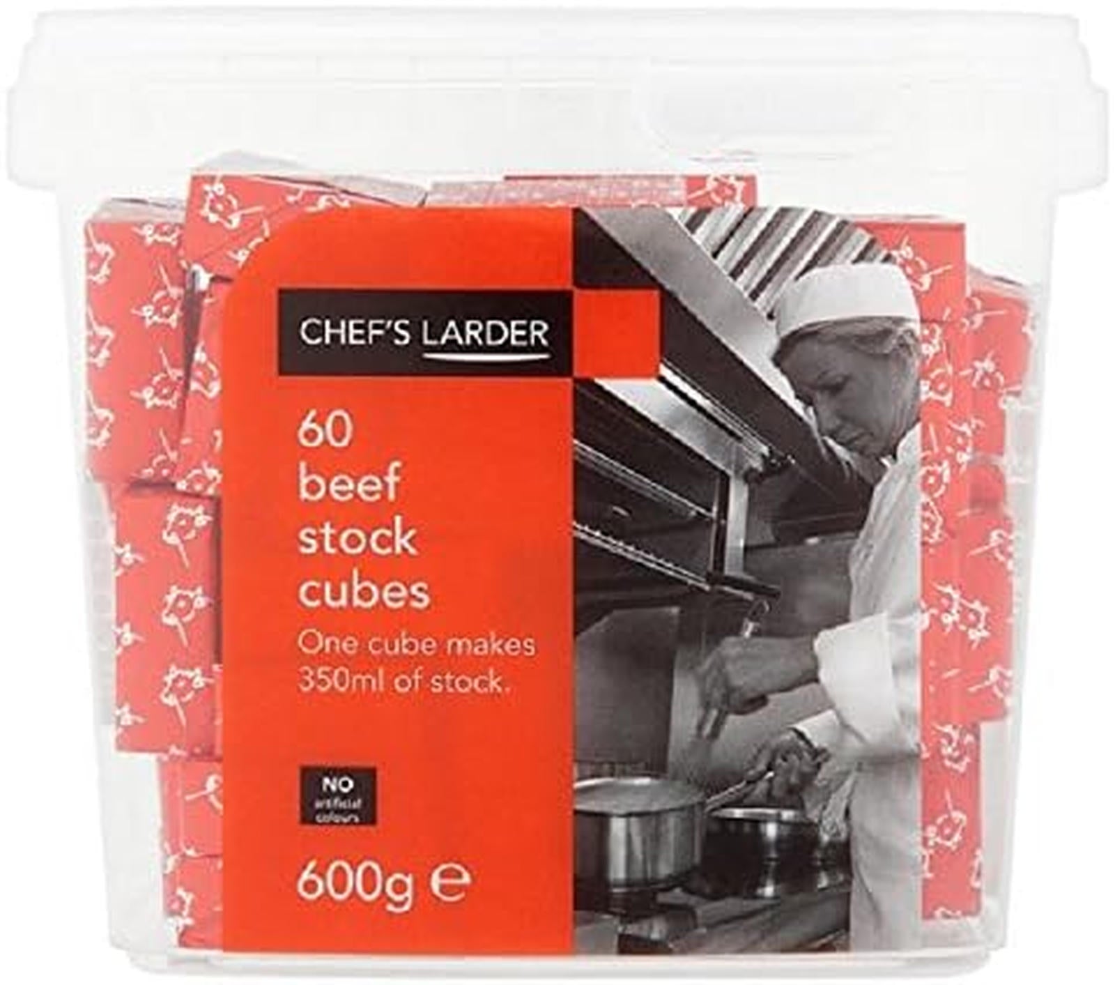 Chef's Larder Beef Stock Cubes 600g 60 Cubes Pack For Retail Kitchens And Foodservice