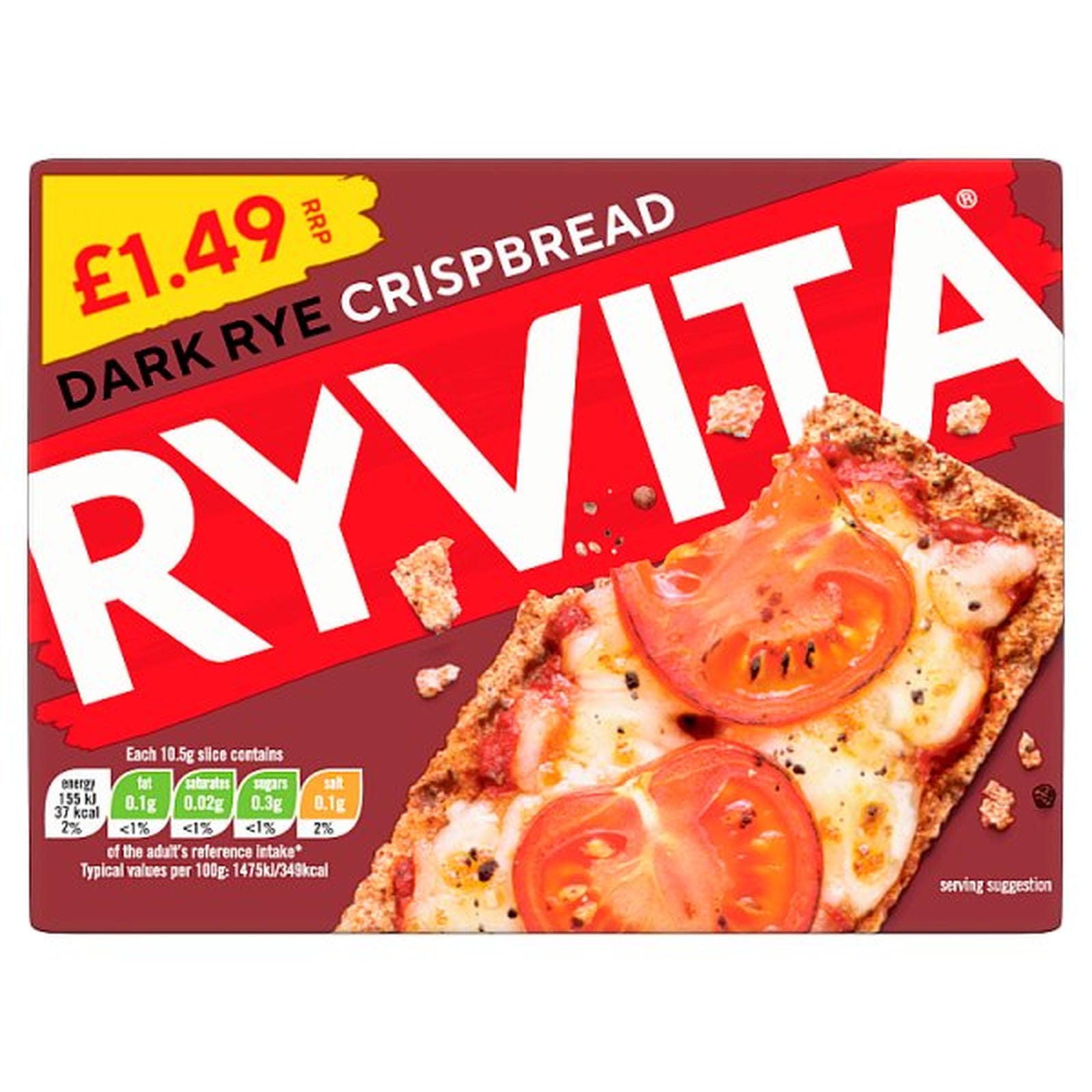 Ryvita Dark Rye Crispbread 200g
