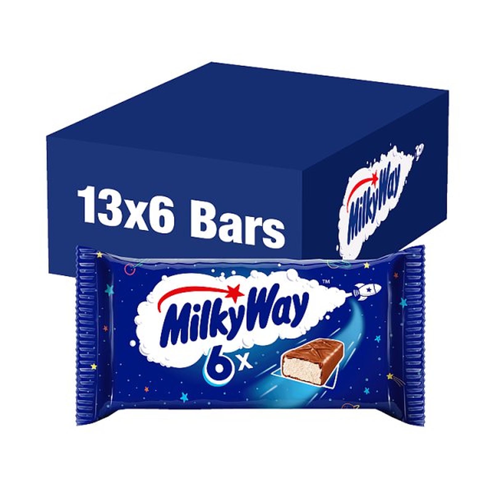 Milky Way Milk Chocolate Bar Multipack 21.5g (x6)
