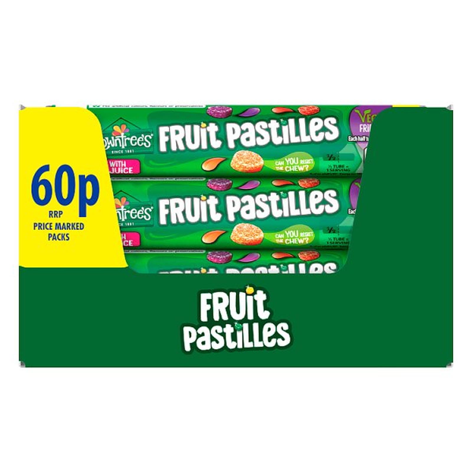 Rowntree's Fruit Pastilles Sweets Tube 48g PMP 60p