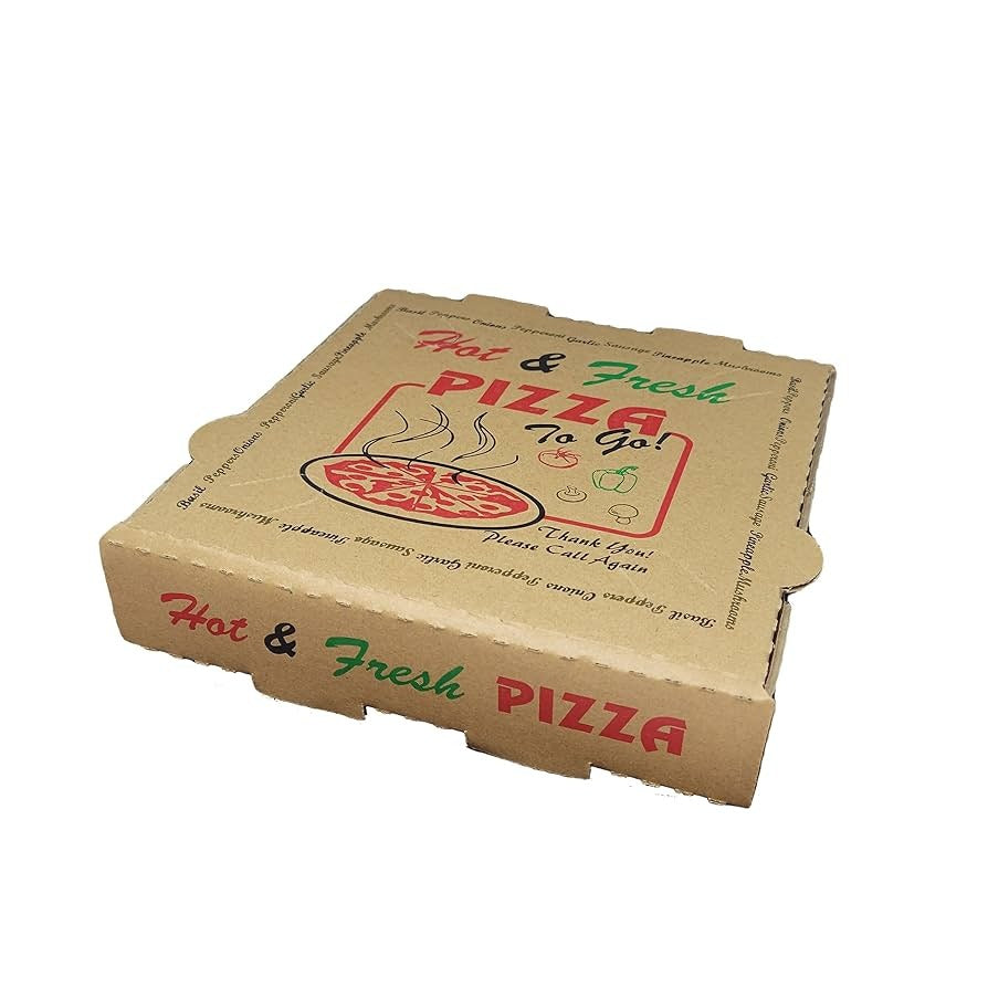 Viva 14inch Brown Pizza Boxes 50 Pack – 1 x 50pk