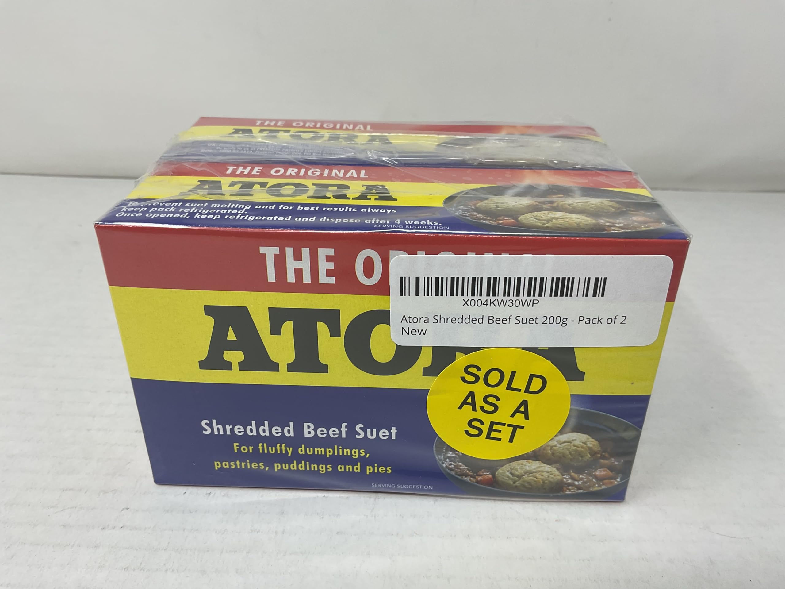 Atora Shredded Beef Suet 240 g Pack Of 2 For Pastry And Cooking In UK Home Baking