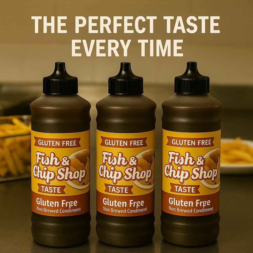 Gluten Free Chip Shop Maltflaven Non Brewed Condiment Coeliac Friendly Ready to Use 315ml Pack of 3