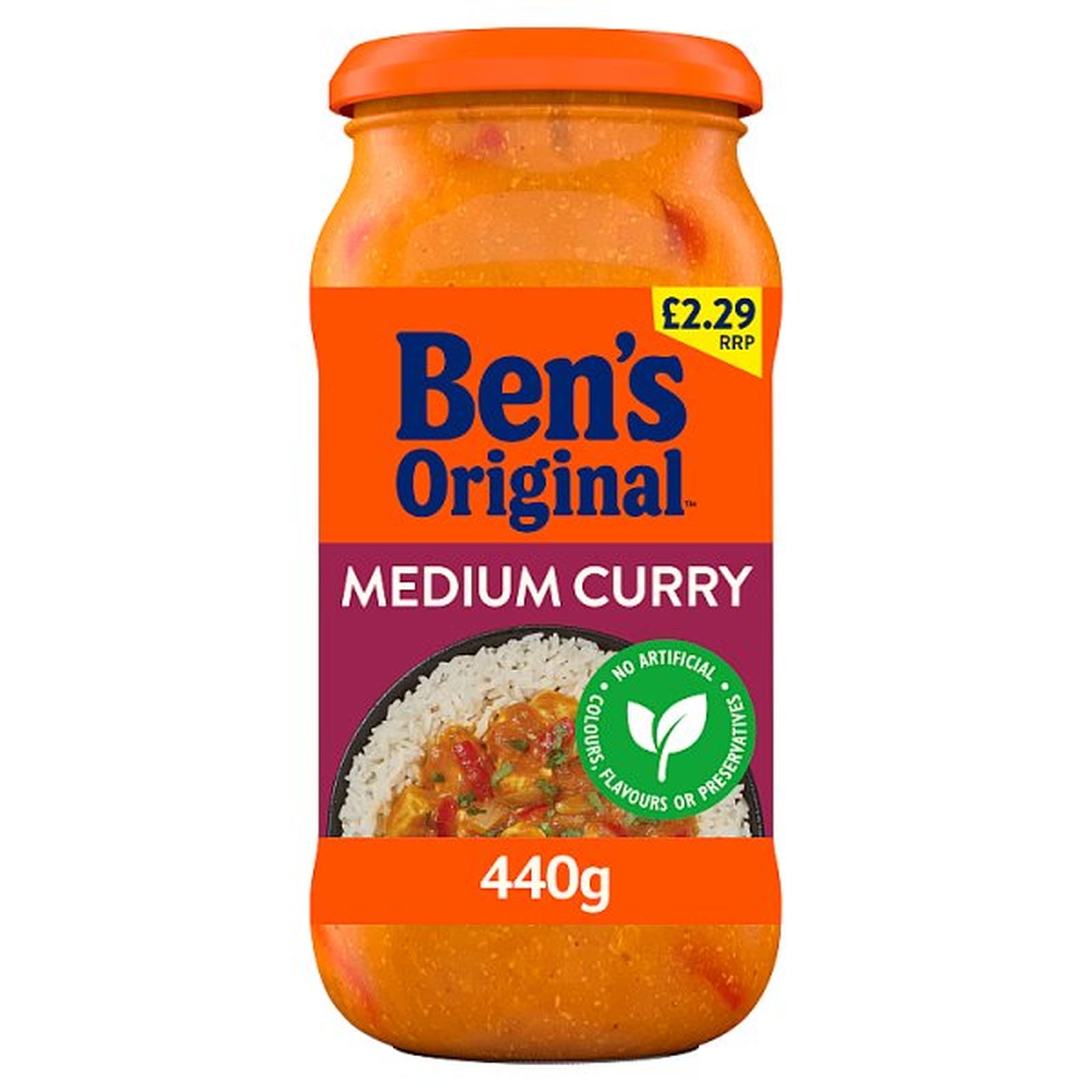 Bens Original Medium Curry Sauce 440g PMP £2.29
