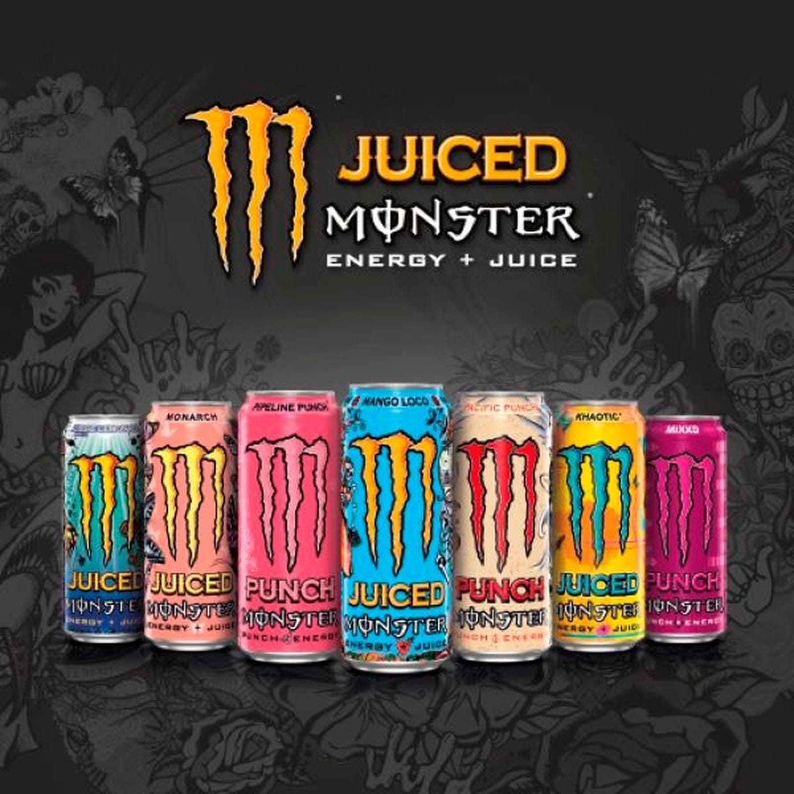Monster Energy Drink Pacific Punch 500ml PM £1.85 Can