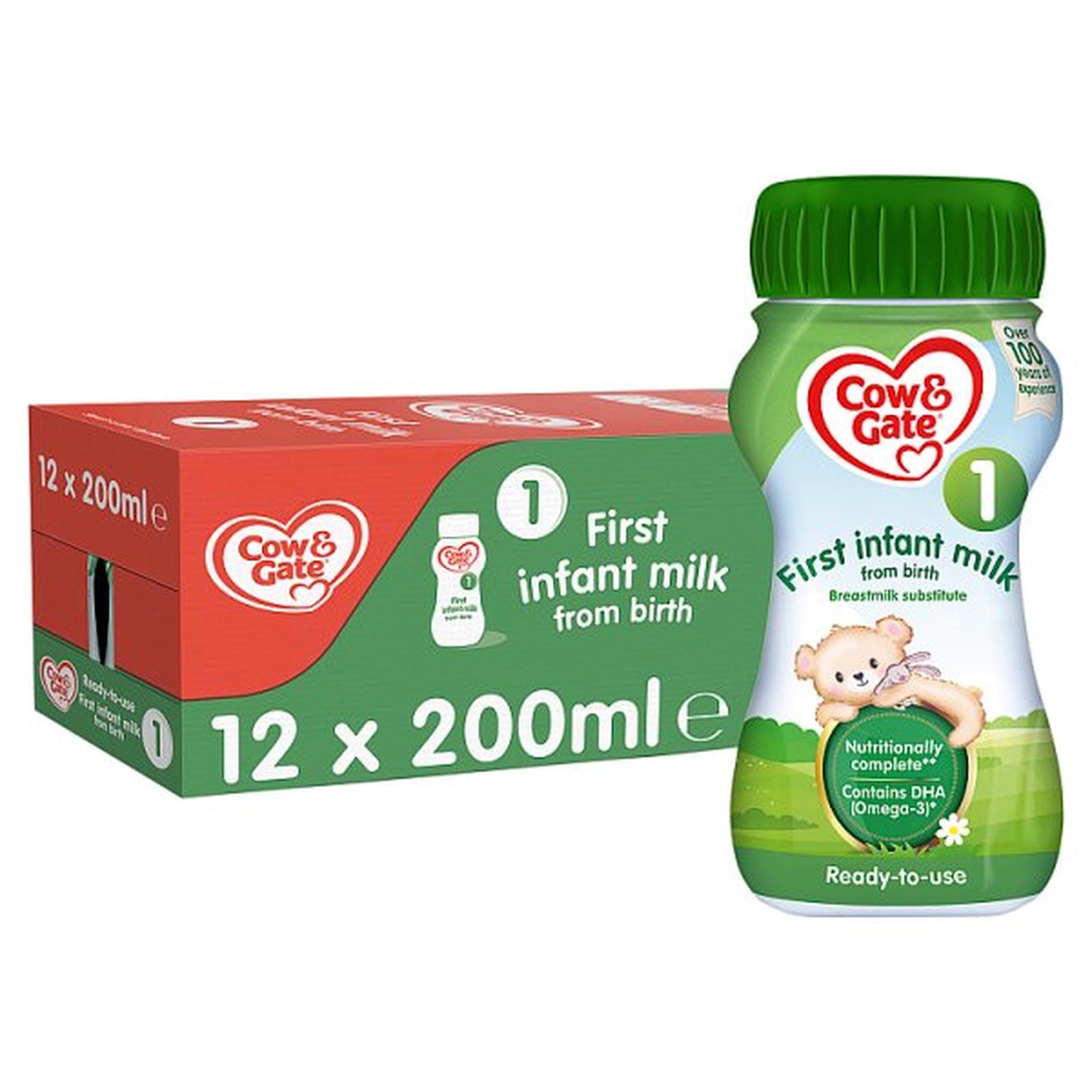 Cow & Gate 1 First Baby Milk Formula Liquid from Birth 200ml
