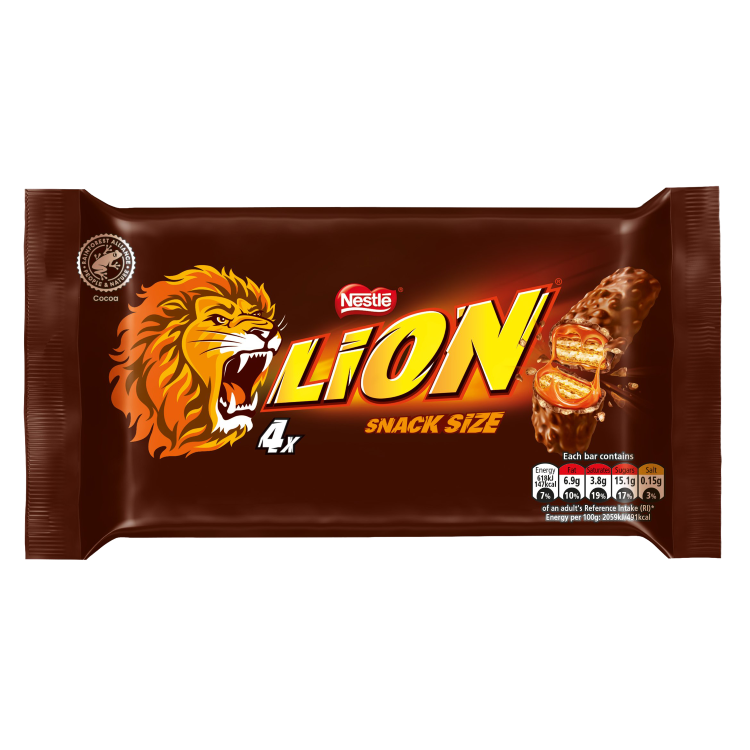 Lion Milk Chocolate Snacksize Bar 4 Pack Multipack 120g – 10 x 120g