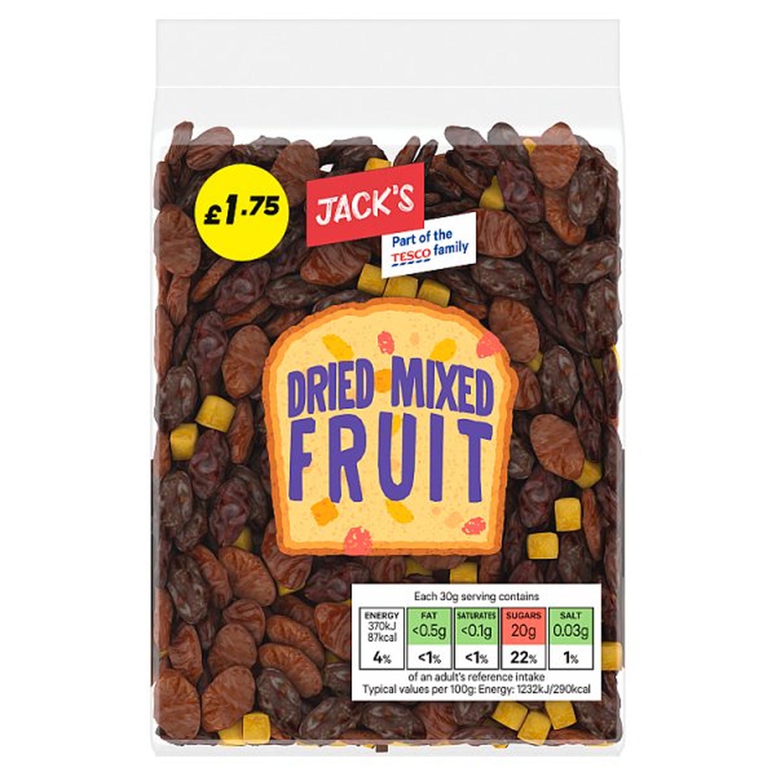 Jack's Dried Mixed Fruit 375g