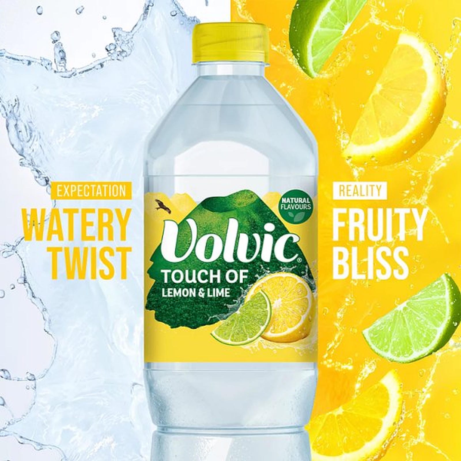 Volvic Touch of Fruit Lemon & Lime Still Flavoured Water 750ml