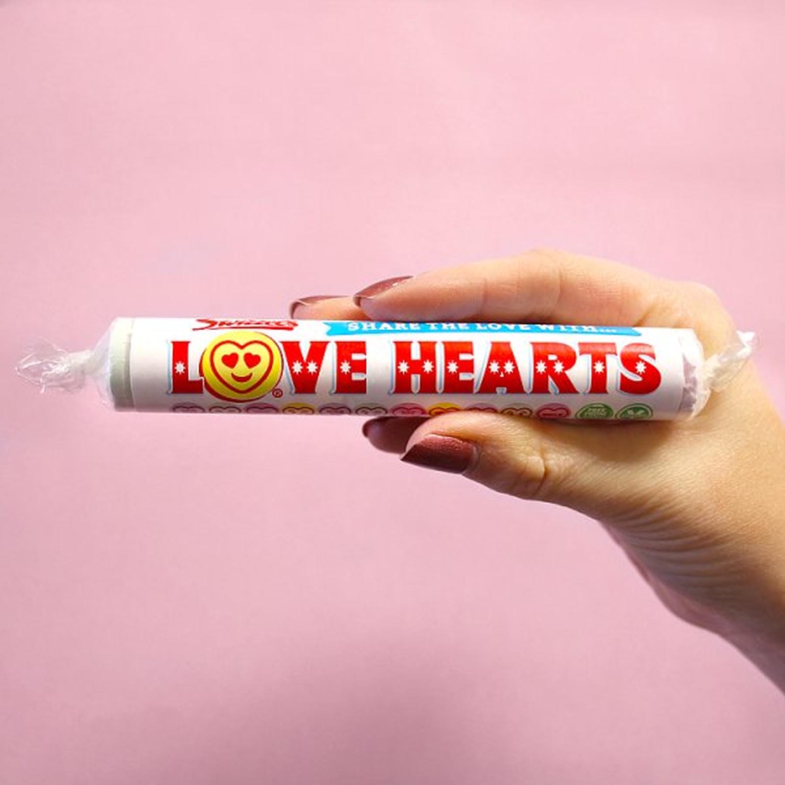 Swizzels Love Hearts Giant Roll 39g