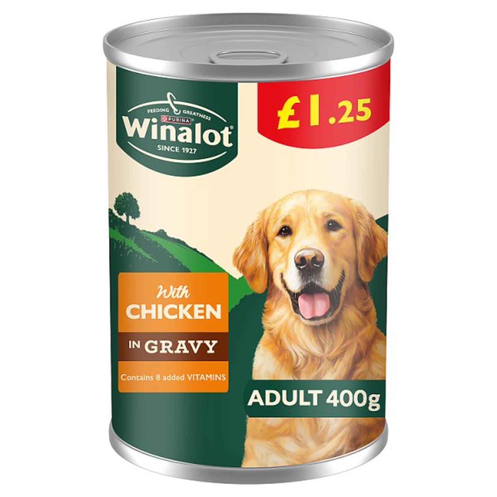 WINALOT Classics Mixed in Gravy Chicken Wet Dog Food Can 400g PMP