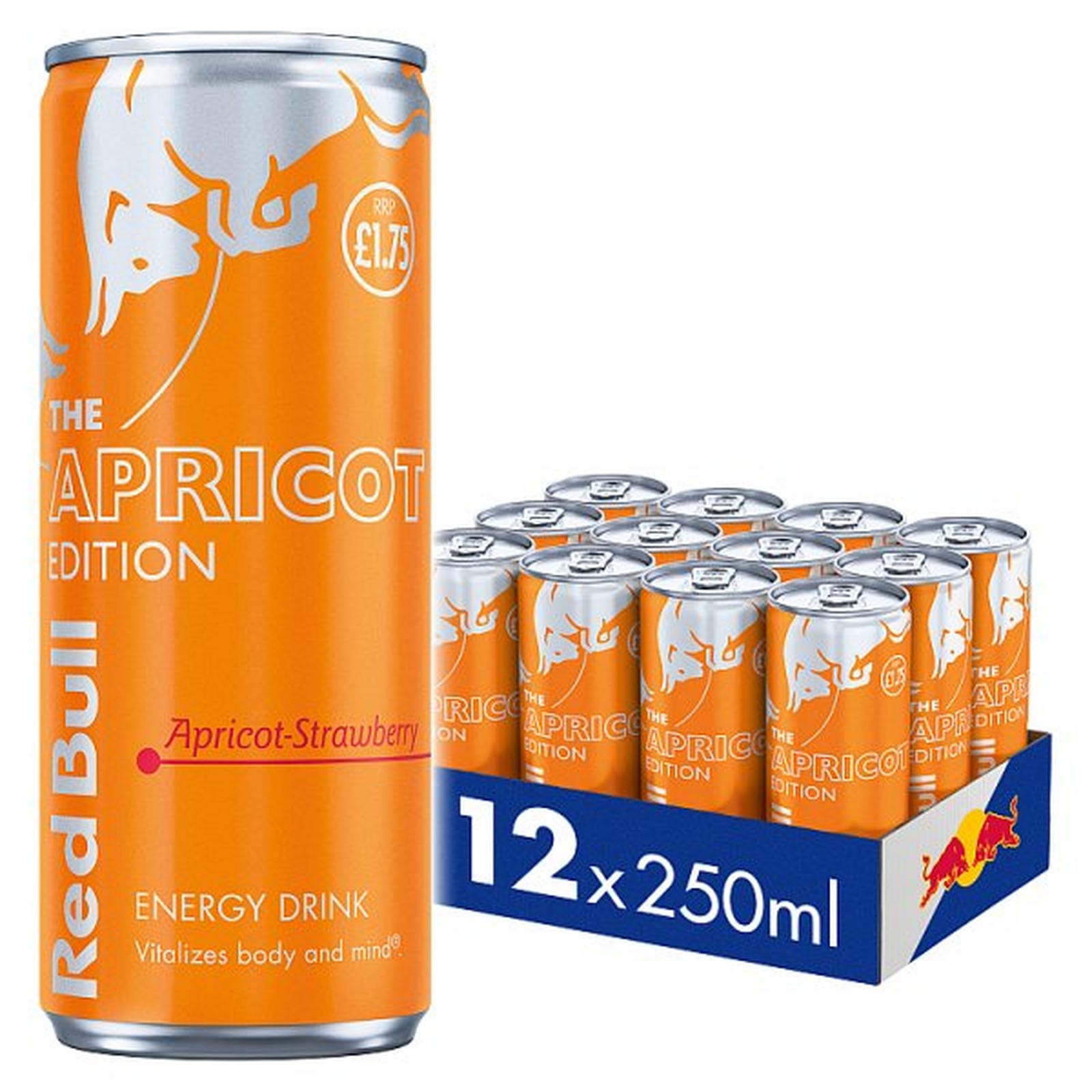 Red Bull Apricot Edition Apricot & Strawberry Energy Drink 250ml 12 Pack PM £1.75