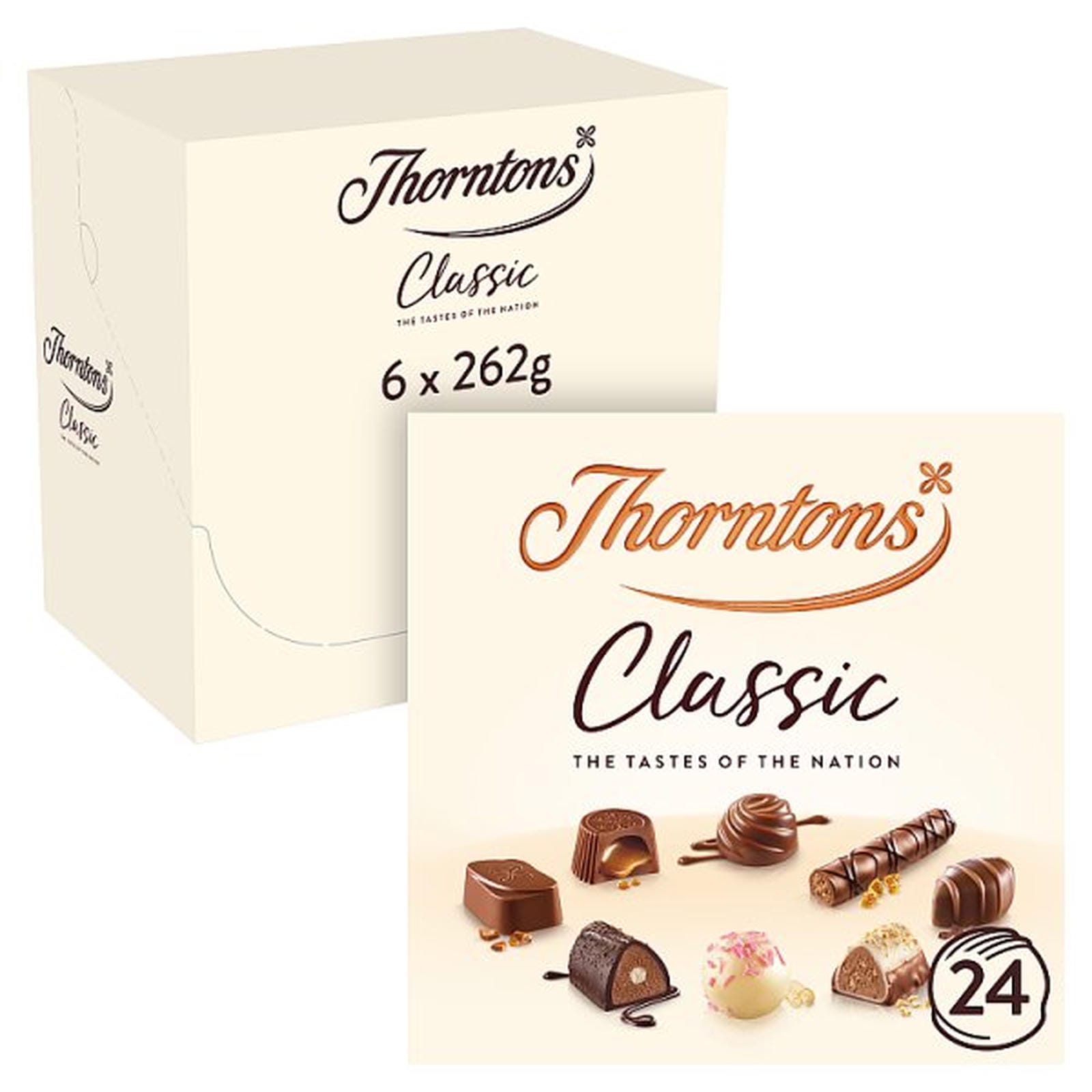 Thorntons Classic Collection Milk, Dark & White Chocolate Gift Box 262g
