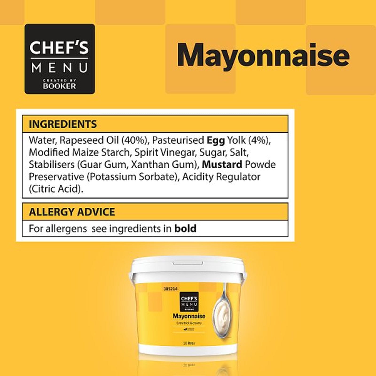 Chef's Menu Mayonnaise 10 litres