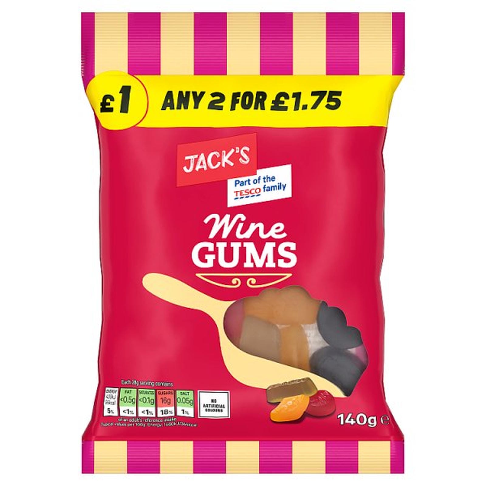 Jack's Wine Gums 140g
