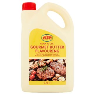 KTC Butter Flavouring Gourmet Foodservice 2.5L Multi Pack of 4 Bottles for Professional Kitchens