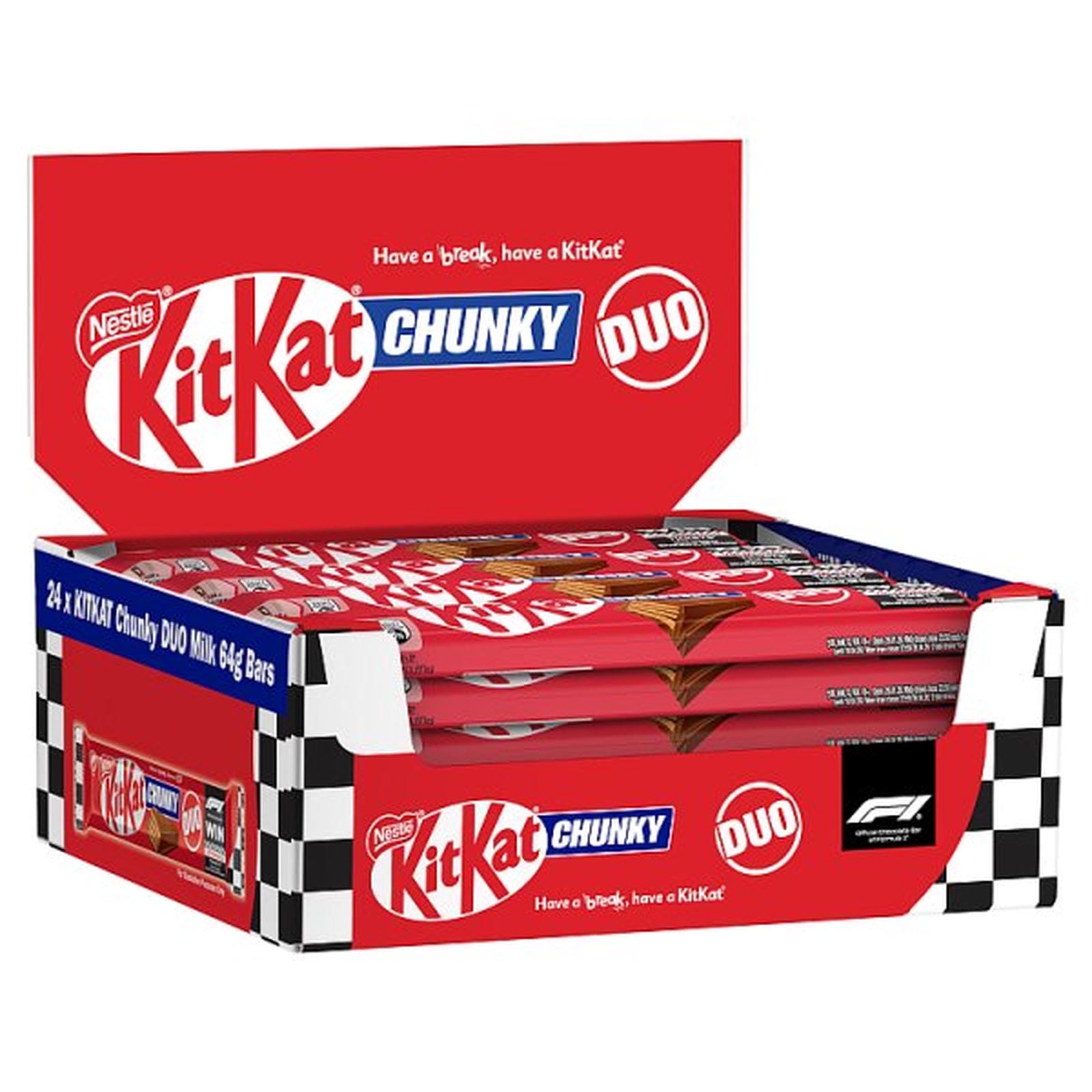 KitKat F1 Chunky Duo Milk Chocolate Bar 64g