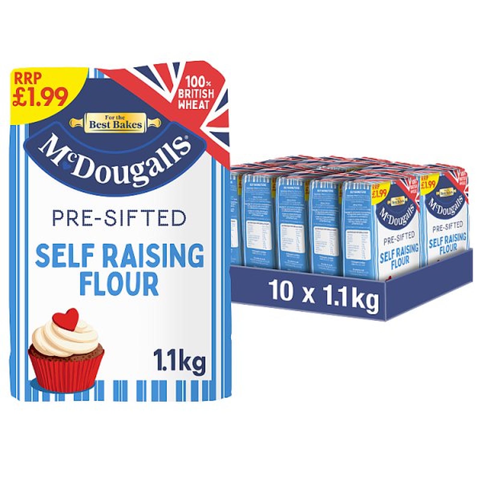 McDougalls Pre-Sifted Self Raising Flour 1.1kg