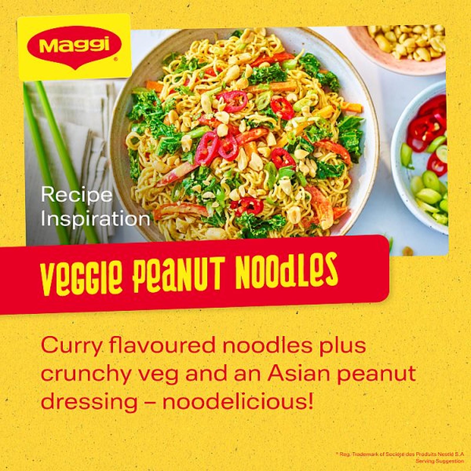 Maggi 2 Minute Authentic Malaysian Curry Noodles Multipack 5x79g